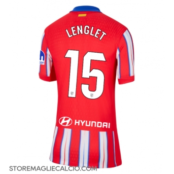 Atletico Madrid Clement Lenglet #15 Maglia Gara Casa Repliche 2024-25 Donna Maniche Corte
